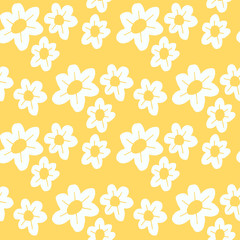 Fototapeta na wymiar Flowers illustration pattern