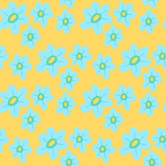 Flowers illustration pattern