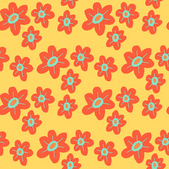 Flowers illustration pattern