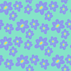 Flowers illustration pattern