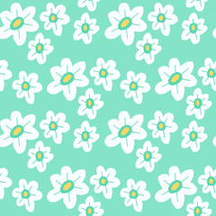 Flowers illustration pattern