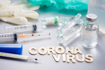 Corona Virus with Medical Tools