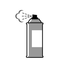  Spray can vector icon on white background