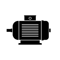 Electric motor vector icon on white background