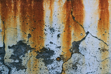 Background of an wall with rust
