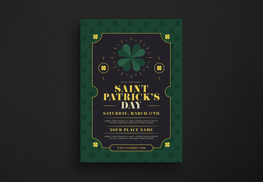Saint Patrick's Day Event Flyer Layout