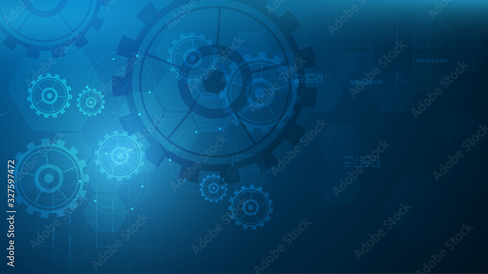 Poster digital tech system innovative design concept background