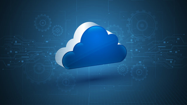 cloud computing tech innovation concept background