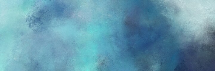 painted antique horizontal design with cadet blue, dark slate gray and light blue color