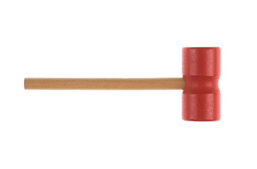 auction wooden hammer isolated on white background