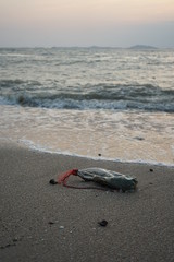 Plastic on the beach