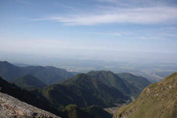 Fototapeta premium view of mountains