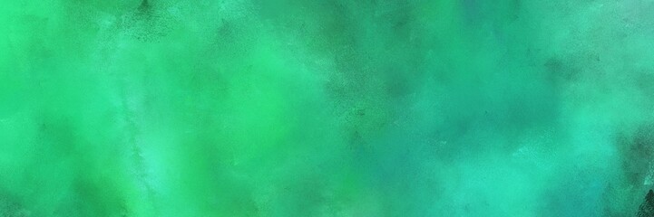 abstract decorative horizontal design background  with medium sea green, turquoise and sea green color