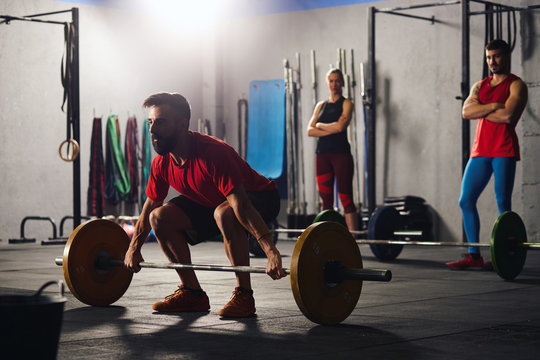 Man Lifting down