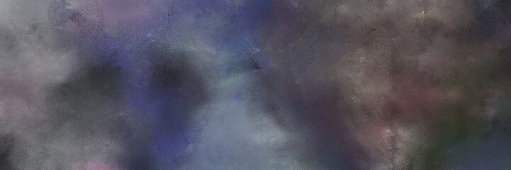 abstract aged horizontal header background  with dim gray, dark gray and very dark blue color