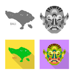 Vector design of and travel logo. Set of and traditional stock symbol for web.