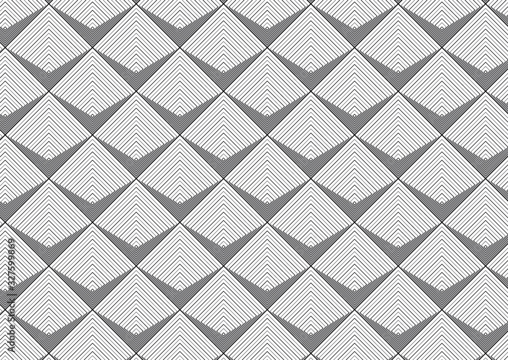 Wall mural vector pattern. modern stylish texture. repeating geometric tiles from striped triangles