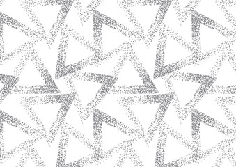 Vector pattern. Modern stylish texture. Repeating geometric tiles from striped triangles	