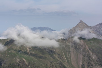 panoramic view of the mountains