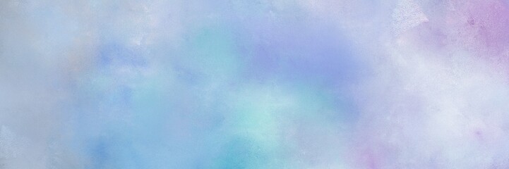 painted aged horizontal background banner with light steel blue, lavender and sky blue color