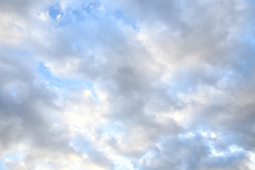 Obraz premium Blue sky with clouds