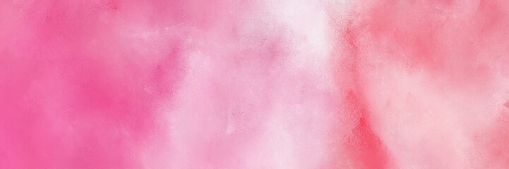abstract antique horizontal background header with pastel magenta, pale violet red and pink color