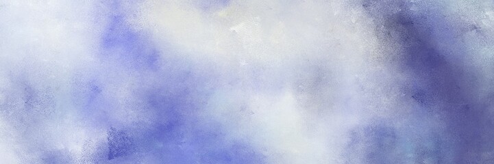 vintage painted art retro horizontal banner background  with light steel blue, dark slate blue and light slate gray color