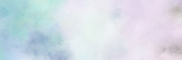 painted aged horizontal banner with lavender, pastel blue and light slate gray color