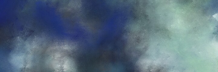 vintage painted art aged horizontal header with dark slate gray, ash gray and light slate gray color