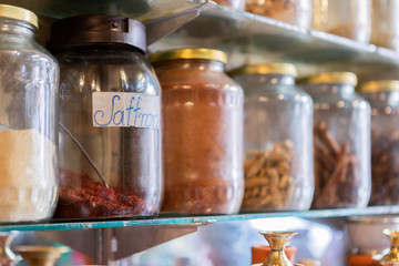 Gewürzladen in Marrakesch, Marokko