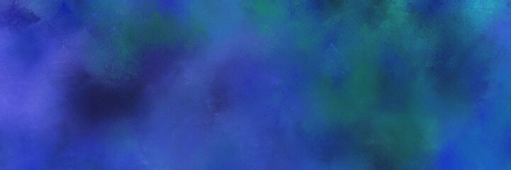 abstract retro horizontal header with dark slate blue, royal blue and dark slate gray color