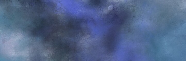 abstract vintage horizontal banner background  with teal blue, medium purple and dark slate gray color