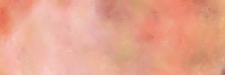 Fototapeta premium vintage painted art retro horizontal background texture with dark salmon, burly wood and baby pink color