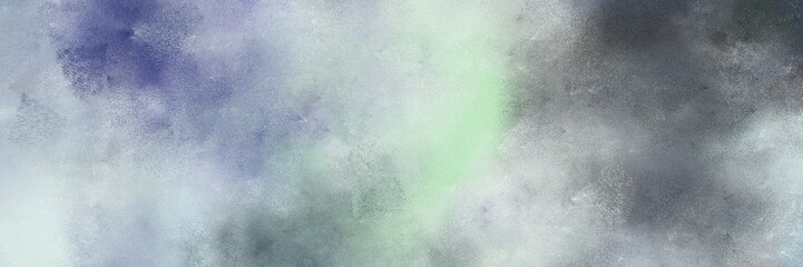 vintage painted art antique horizontal banner background  with ash gray, silver and dark slate gray color