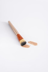 Foundation brush on white background.