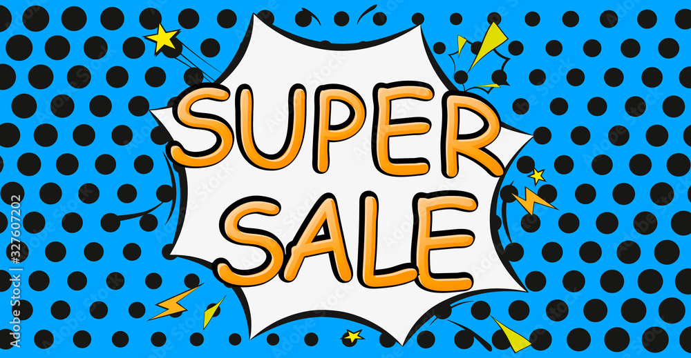 Poster speech bubble in pop-art style
