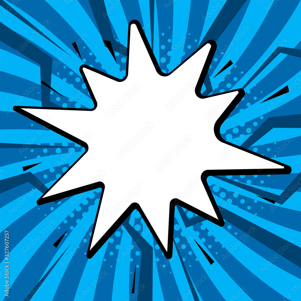 Poster speech bubble in pop-art style