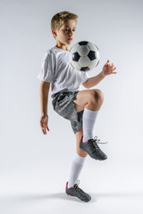 Fototapeta na wymiar boy with soccer ball