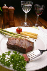 prato com churrasco de filet 