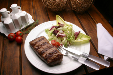 prato com churrasco de filet 