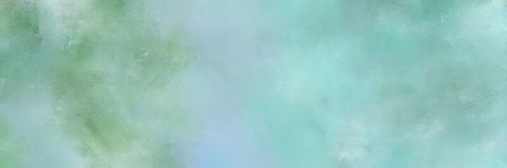 abstract old horizontal background with pastel blue, dark sea green and dim gray color