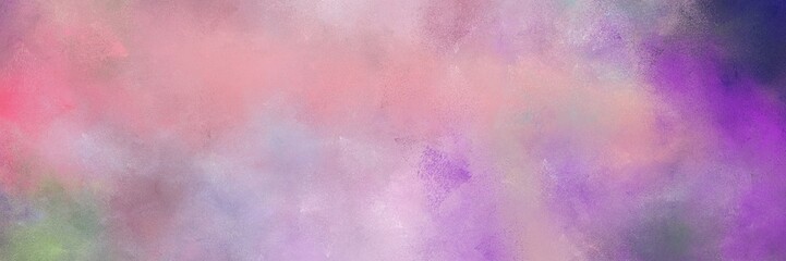 vintage painted art aged horizontal header with pastel purple, pastel violet and dark slate blue color