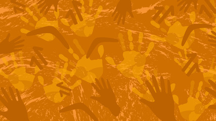 Aboriginal texture painting