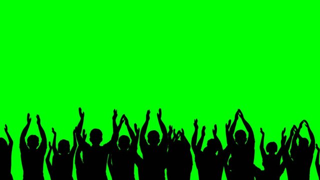 Inspirational Video Silhouette Dance premium and can be removed green background premium 4k
