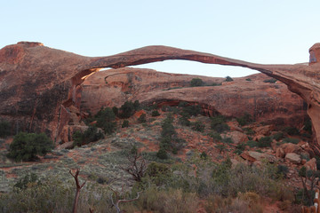 sunset arch at dusk