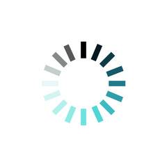 circular loading vector icon