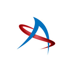 Initial letter A logo design