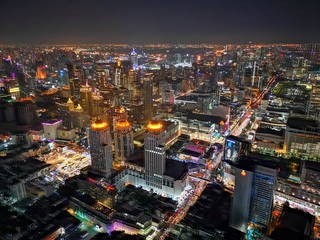 Fototapeta na wymiar Bangkok Downtown Panorama