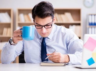 Businessman working in the office