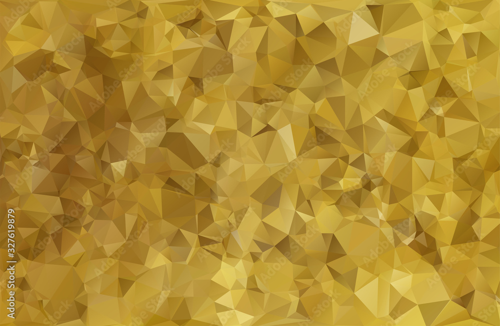 Canvas Prints abstract golden, yellow background from triangles, vector illustration. eps 10